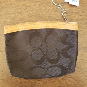Black Coach inspired coin purse